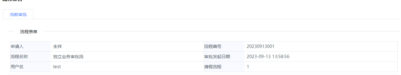 流程表单示例