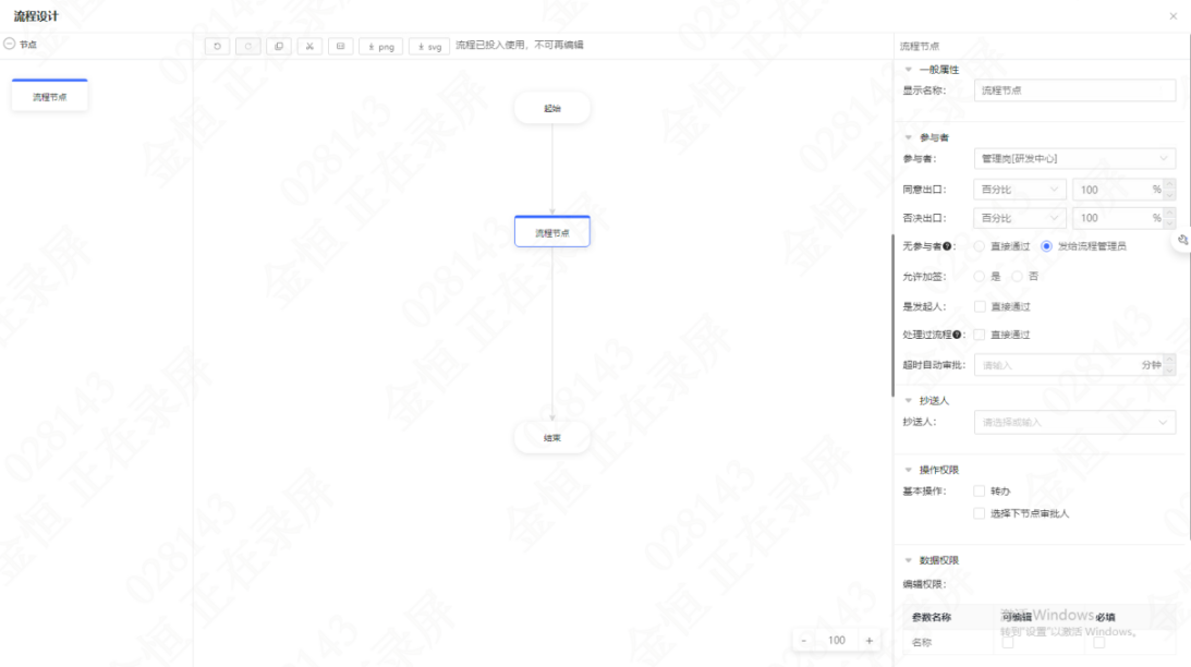 流程图设计页面
