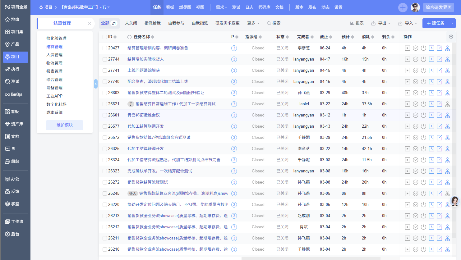 15-禅道任务分配