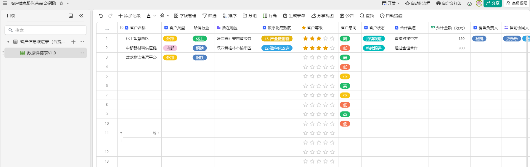 04-客户信息资料记录归档